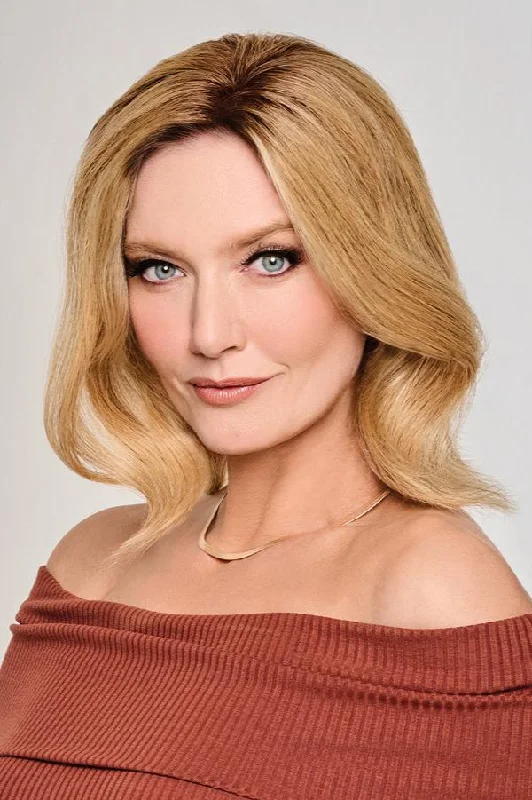 Human - hair wig with a middle - part for a classic and elegant style10" Guilty Pleasure