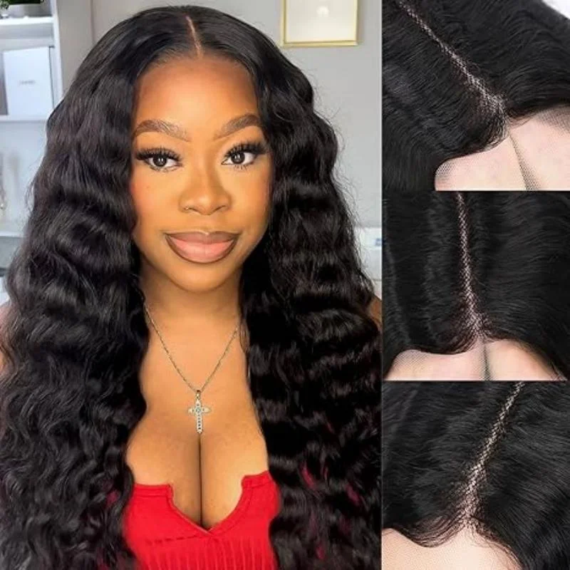 Human - hair wig with a middle - part for a classic and elegant styleReady to Wear Ready to Impress with FAYUAN Pre-Plucked 5x5 Glueless Lace Wig