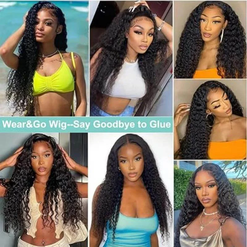 Human - hair wig with a wispy fringe for a soft and feminine lookGet Fuller and More Voluminous Curls with FAYUAN Glueless Curly Pre Plucked Lace Wig