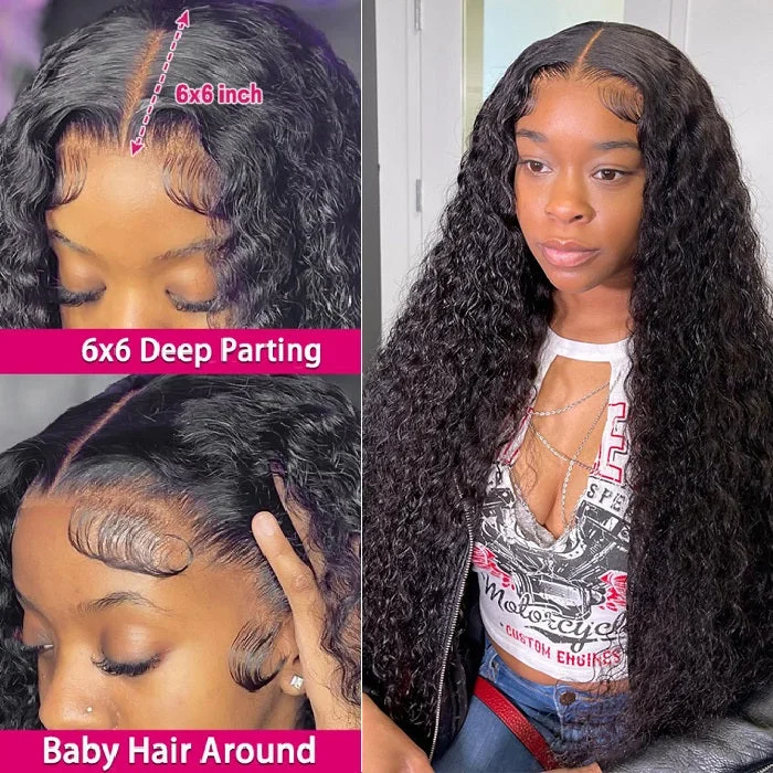 Human - hair wig with a side - swept bang for a sophisticated look8x5 Undetectable Lace Closure Wigs Deep Wave Glueless Wig Preplucked Natual Black Human Hair Wigs