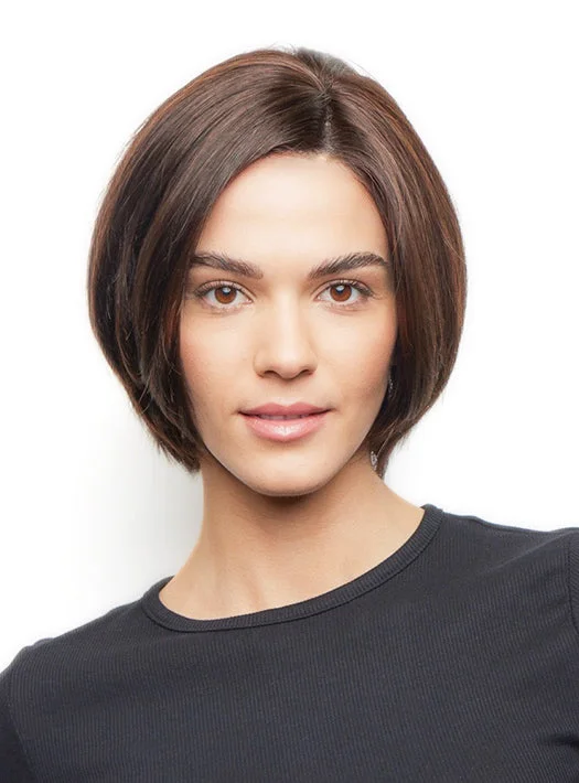 Human - hair wig with a pre - plucked hairline for a more natural lookalina