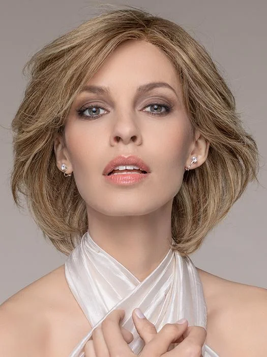 Human - hair wig with a silk - base cap for a comfortable and smooth feelBrilliance Plus