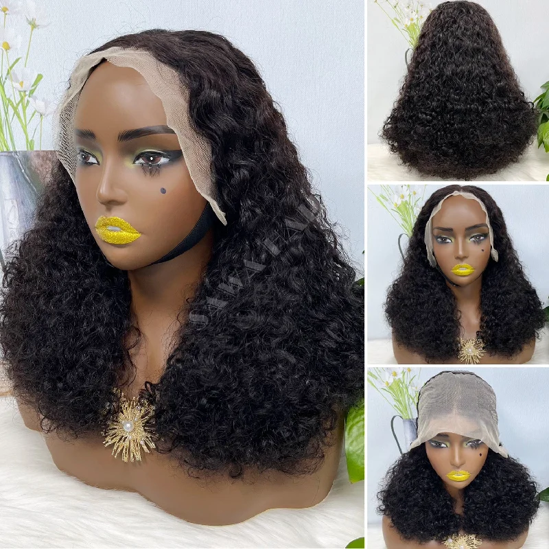 Lace wig in a chocolate - brown color for a rich and warm appearanceDouble Drawn 13*4 Lace Wig IC Virgin Human Hair Lace Wigs Color NC