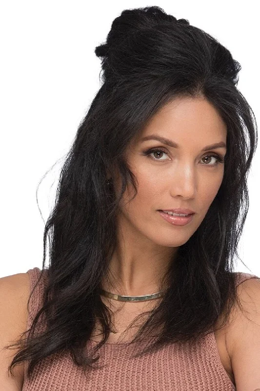 Indian - human - hair wig with a natural - looking shineEstetica Toppers - Glow French 8" - Remi Human Hair