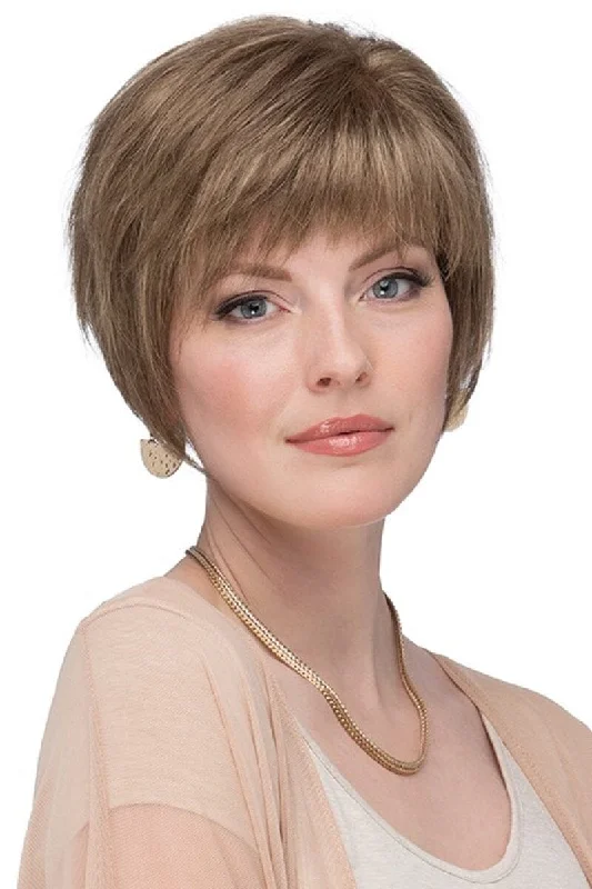 Human - hair wig with a pre - bleached knot for a natural - looking scalpEstetica Toppers - Vivid French 6" - Remi Human Hair