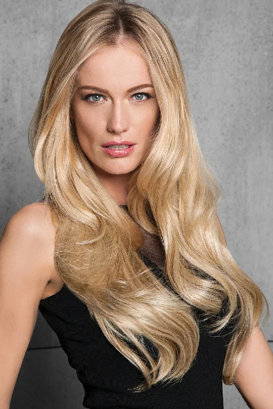 Human - hair wig with a wispy fringe for a soft and feminine lookHairdo Wigs Extensions - Human Hair Invisible Extension (#HHINVX)