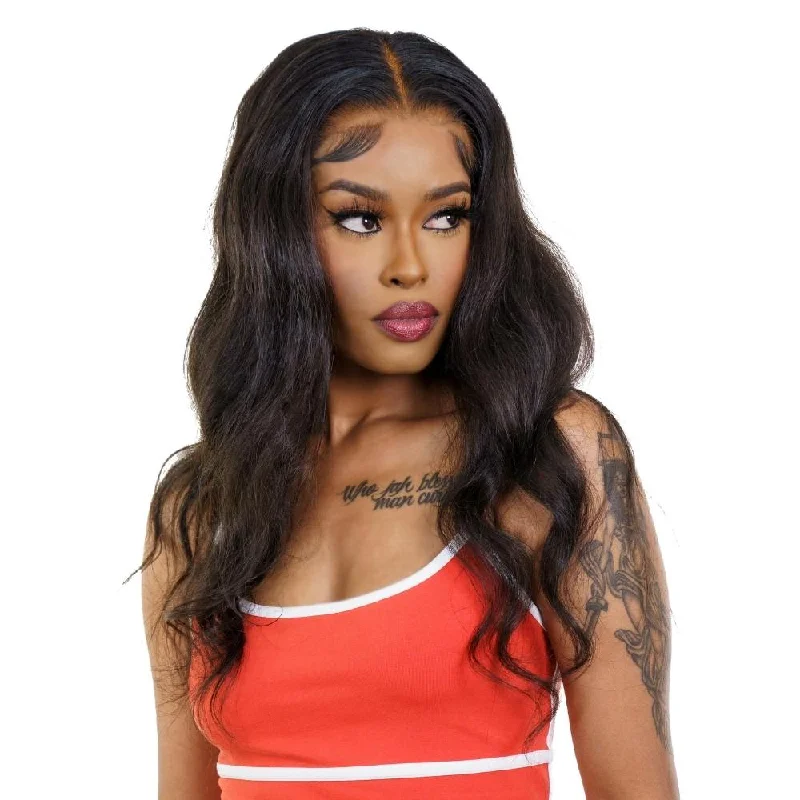 Human - hair wig with a wispy fringe for a soft and feminine lookRaw Indian Curly Transparent Lace Front Wig