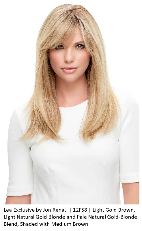 Human - hair wig with a pre - plucked hairline for a more natural lookLea Exclusive Remy Human Hair Wig (Hand-Tied)