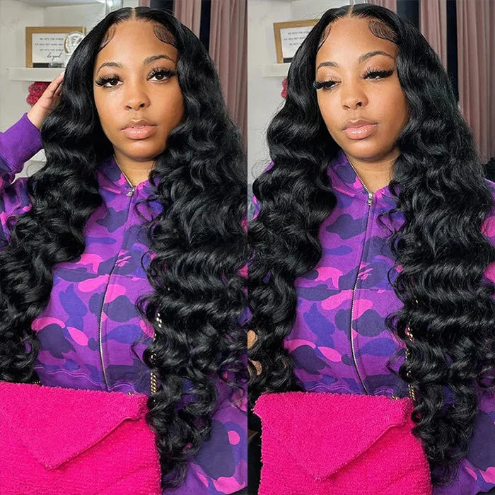 Human - hair wig with a side - part for a more flattering appearanceUpgraded 4X4/8X5 Pre Cut Lace Closure Wig Glueless Loose Deep 13X6 HD Lace Front Wigs Beginner Friendly