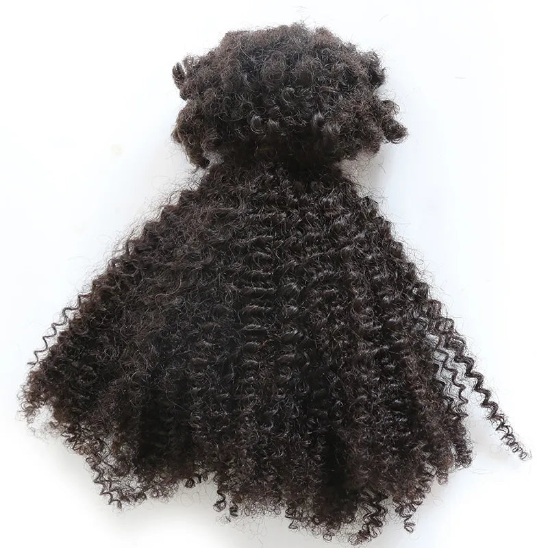 Braided wigs with a natural - looking scalp for a more realistic finishAfro Kinky Bulk Human Hair Extensions