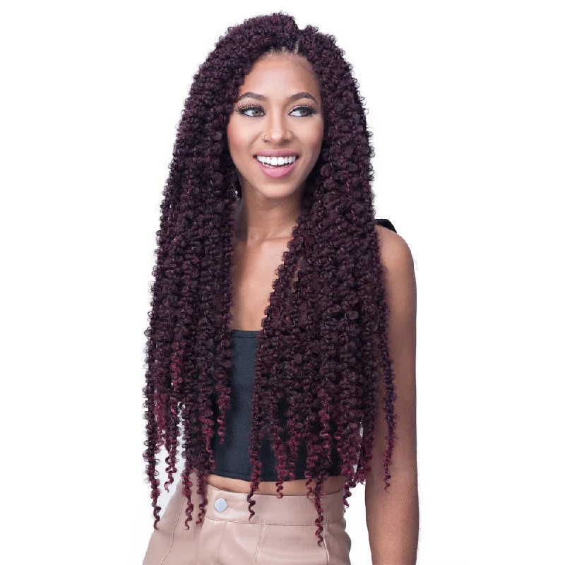 Long - length braided wigs for a glamorous and voluminous styleBobbi Boss Synthetic Crochet Braids - 2X Cali Butterfly Locs Soft Tips 24"