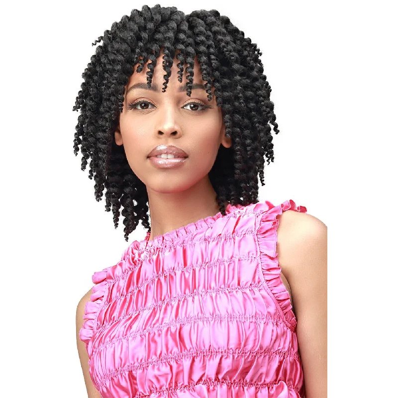 Bob - length braided wigs for a short and sassy lookBobbi Boss Synthetic Crochet Braids - 2X Brazilian Skinny Twist Out 6" (T1B/30 & T1B/350 only)