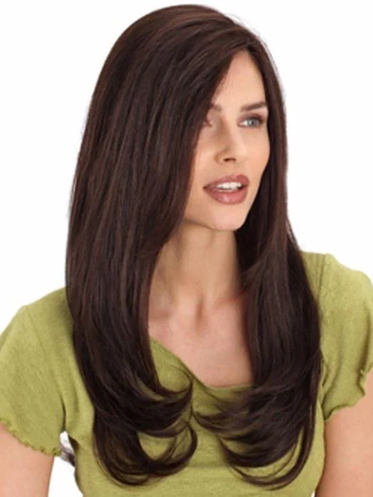 Synthetic long - length wig with a natural - looking textureDiamond | Human Hair Wig (Mono Top) | CLOSEOUT