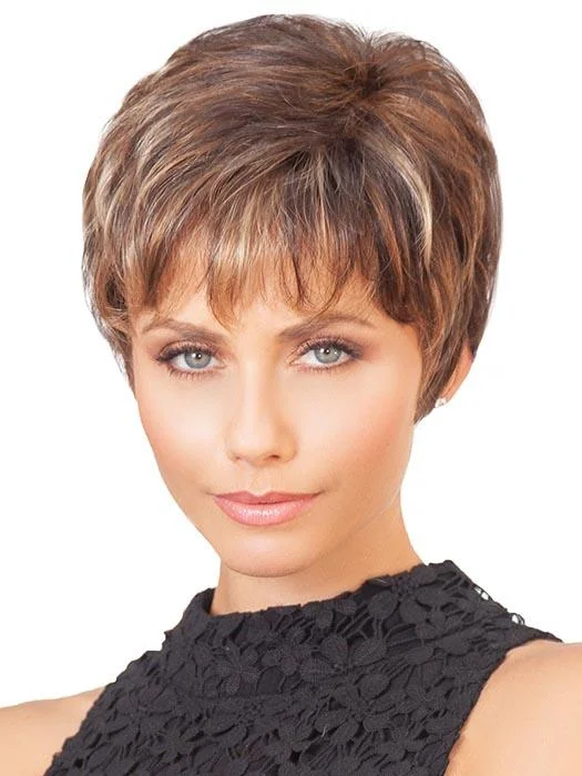 Long - length wig with a wispy fringe for a soft and feminine lookFlora | Synthetic Lace Front Wig (Basic Cap) | CLOSEOUT