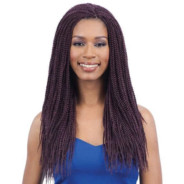 Heat - resistant braided wigs for styling flexibilityFreeTress Braids – Pin Twist Braid 18"