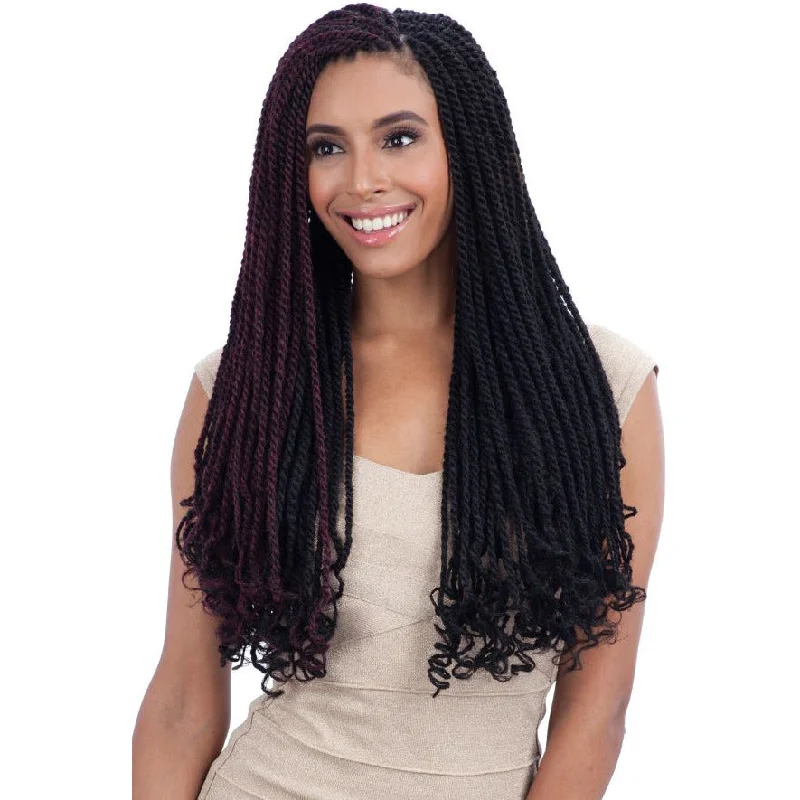 Kinky braided wigs with a tight curl pattern for authenticityFreetress Equal Synthetic Braid – Cuban Twist Braid 24"