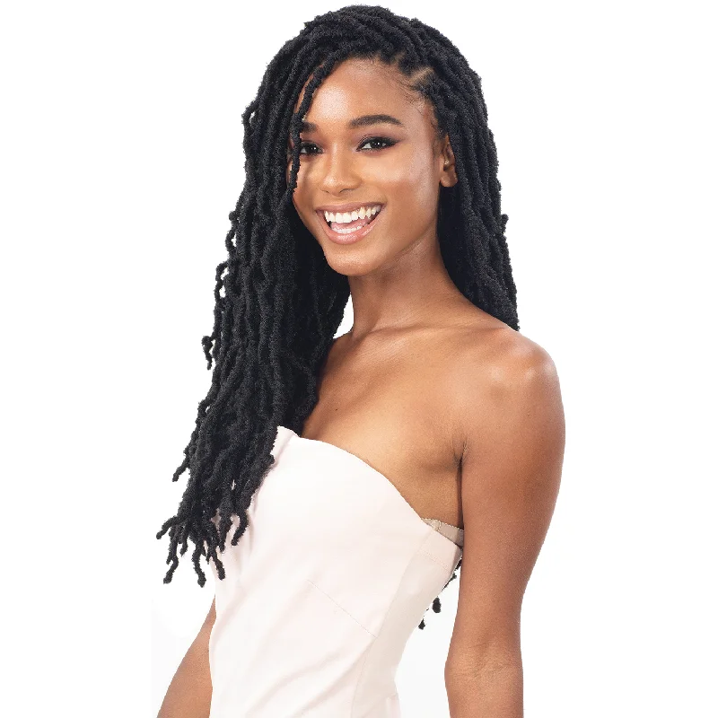 Braided wigs with a 180 - density for a full and thick appearanceFreeTress Synthetic Braids - 3X Nikki Loc 18"