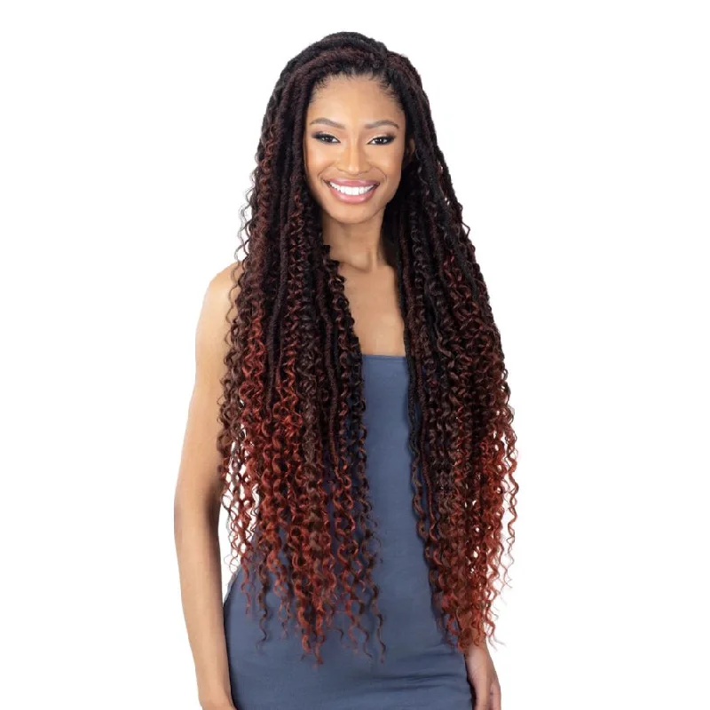 Braided wigs with a water - wave texture for a unique lookFreeTress Synthetic Braids – Boho Hippie Loc 30"