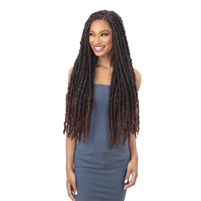 Adjustable - cap braided wigs for a comfortable fitFreetress Synthetic Crochet Braids - 2X Indie Distressed Loc 26"