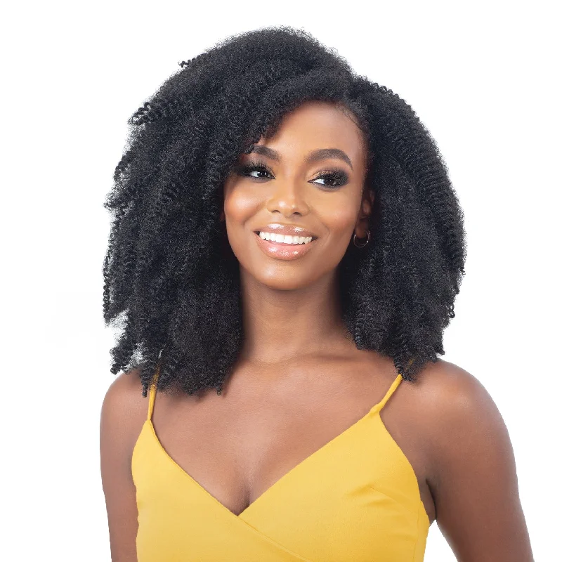 Braided wigs for a formal event with a sophisticated designFreetress Synthetic Crochet Braids - 3X Pre-Fluffed Poppin Twist 16"