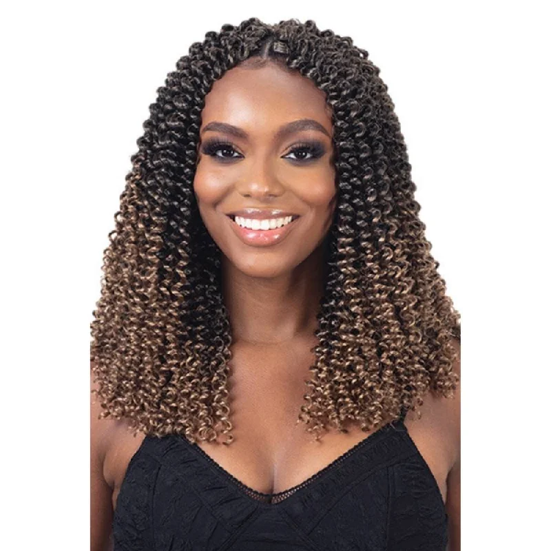 Box braided wigs with jumbo size for a bold lookFreeTress Synthetic Crochet Braids - 3X Tahiti Water Curl 12"