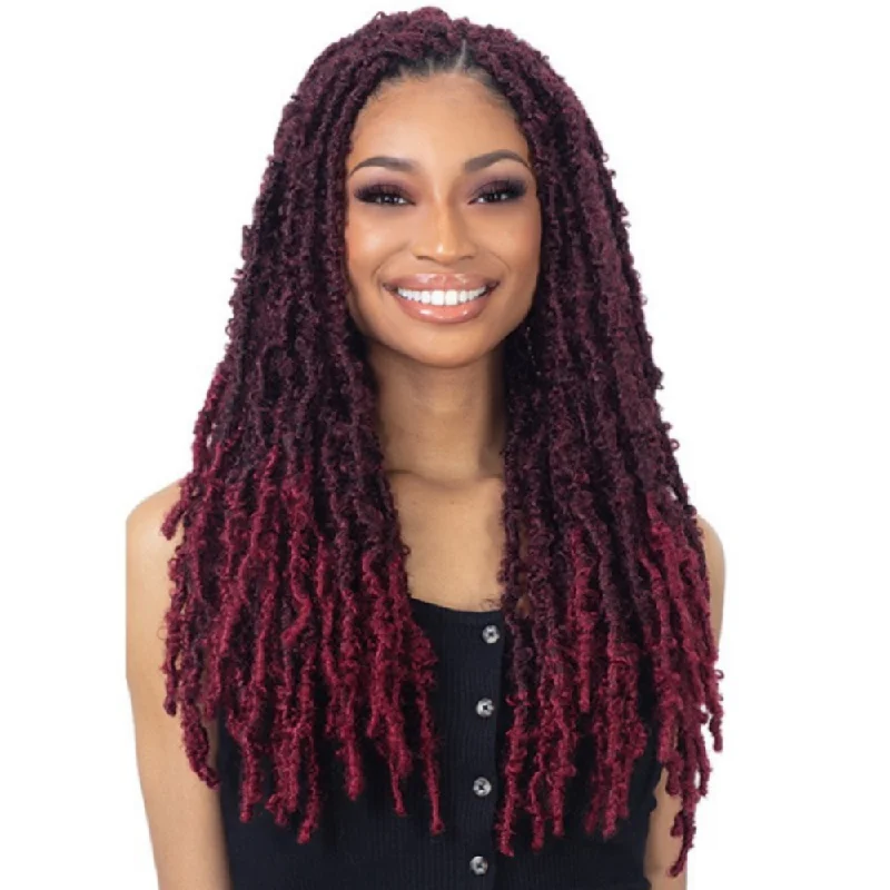 Micro braided wigs for a delicate and intricate styleFreetress Synthetic Crochet Braids - Butterfly Loc 18"