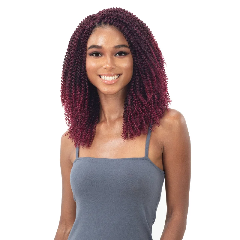 Braided wigs with a natural - looking scalp for a more realistic finishFreetress Synthetic Crochet Braids - Urban Coil Curl 10"