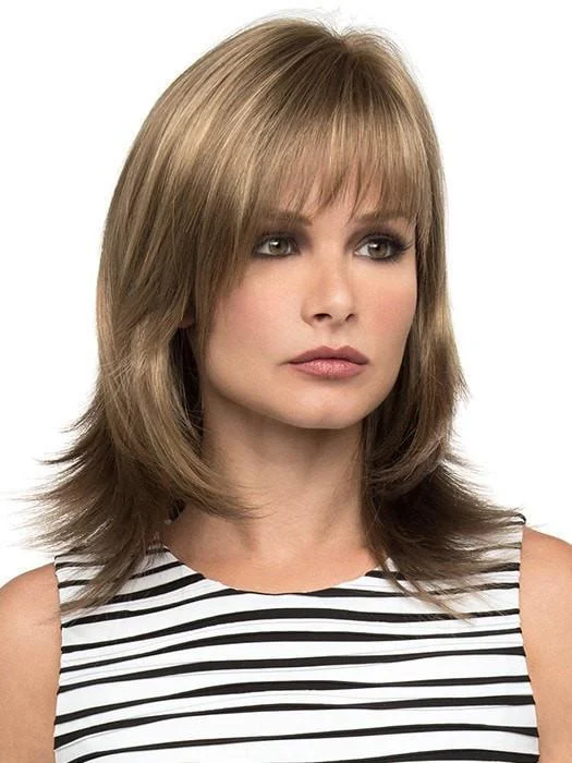 Human - hair long - length wig for a natural and luxurious feelGigi | Synthetic Wig (Mono Top)