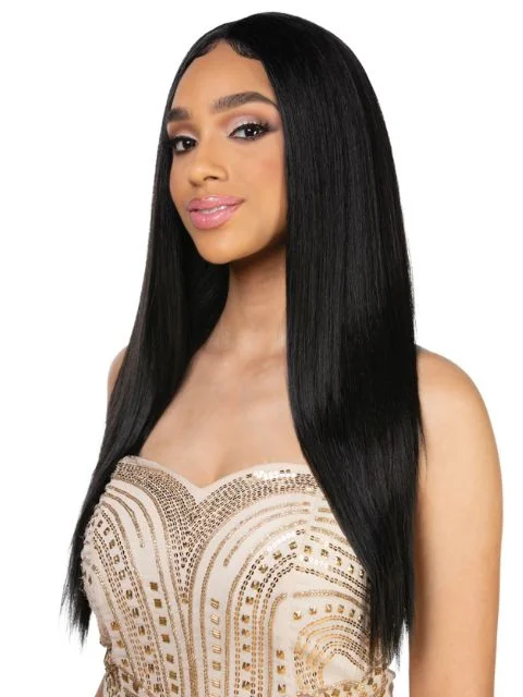 Blonde braided wigs for a trendy and sun - kissed appearanceHarlem 125 Human Hair Blend Kima Signature Free Part Multi-pack- STRAIGHT