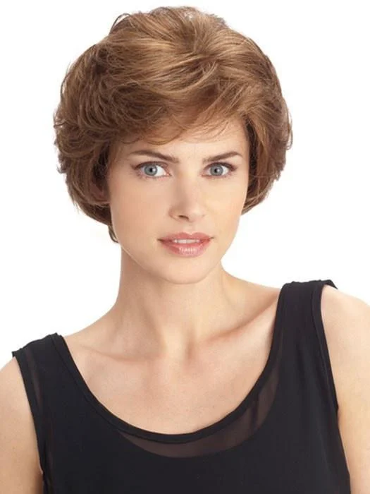 Long - length wig with a curly fringe for a playful and youthful vibeHillary by Louis Ferre | Synthetic (Mono Top) | CLOSEOUT