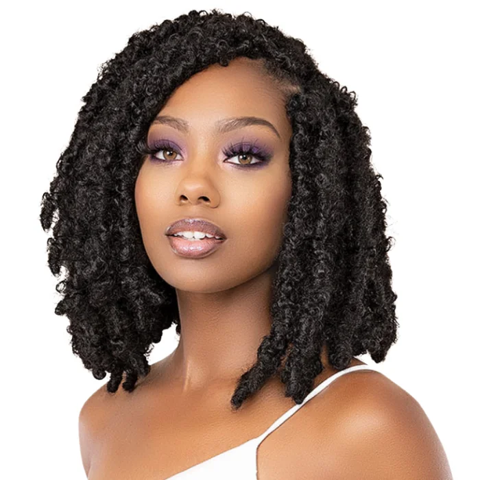 Micro braided wigs for a delicate and intricate styleJanet Collection Nala Tress Synthetic Braids - 3X Butterfly Locs (10"+12"+14")