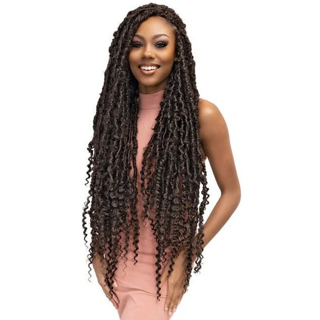 Bohemian - style braided wigs with added beads and accessoriesJanet Collection Nala Tress Synthetic Braids - Maverick Locs 24"