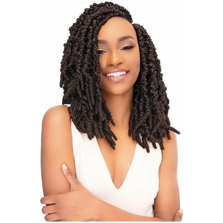 Human hair braided wigs for a luxurious feelJanet Collection Nala Tress Synthetic Crochet Braids - Spring Twist 16"