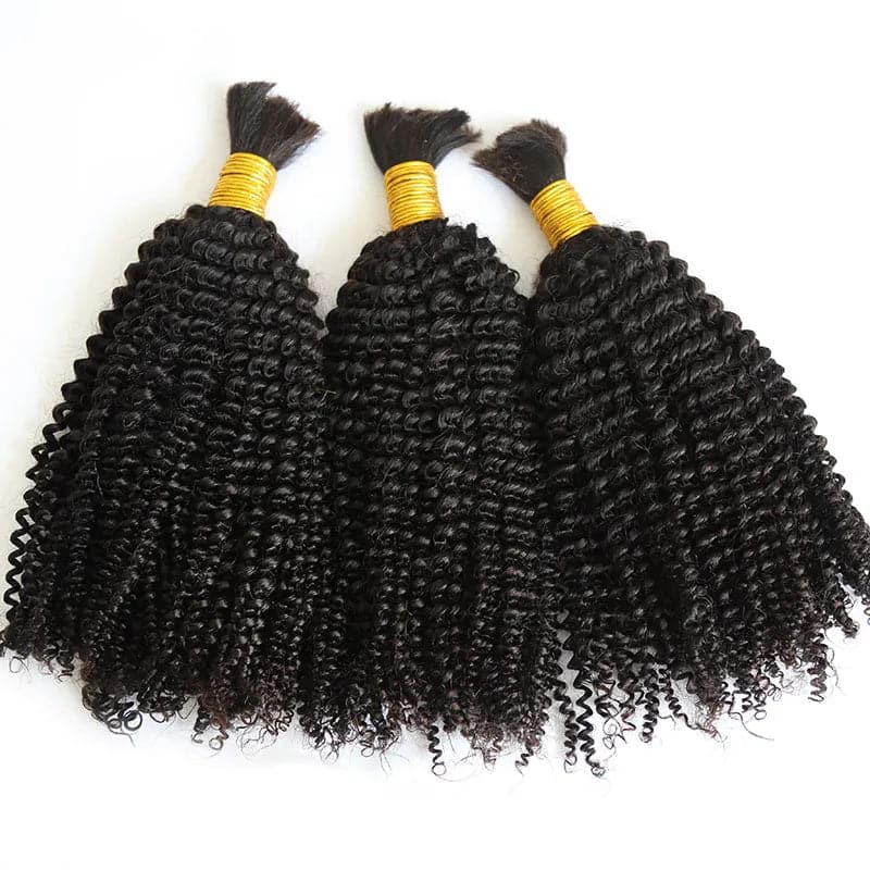 Heat - resistant braided wigs for styling flexibilityKinky Curly Bulk Hair Extensions for Braiding