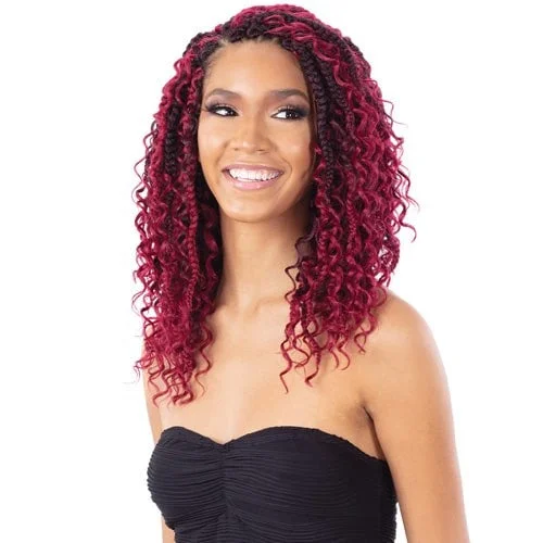 Adjustable - cap braided wigs for a comfortable fitModel Model Glance Synthetic Braids - 2X River Braid 12"