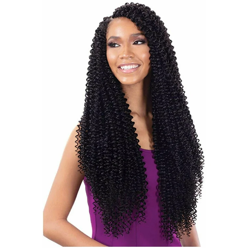 Bohemian - style braided wigs with added beads and accessoriesModel Model Glance Braids - New Water Wave Long