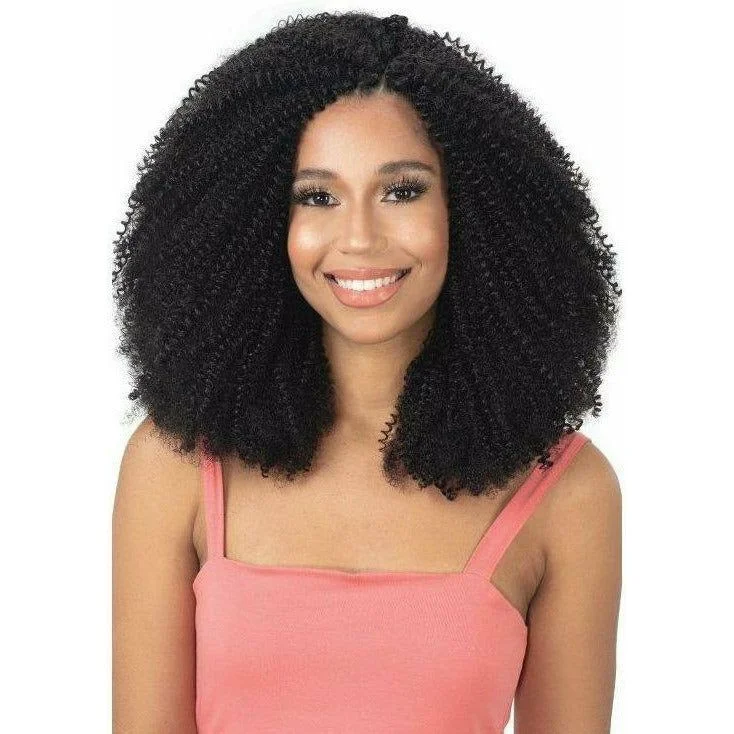 Kinky braided wigs with a tight curl pattern for authenticityModel Model Glance Synthetic Braids - 3X Bohemian Blast 10" (1 & 1B only)