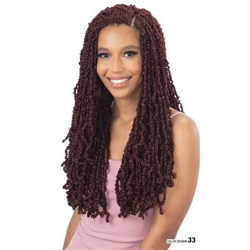 Bohemian - style braided wigs with added beads and accessoriesModel Model Synthetic Braids - 3X Virtue Twist 16"