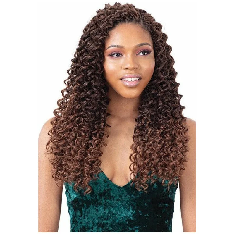 Blonde braided wigs for a trendy and sun - kissed appearanceModel Model Glance Synthetic Braids - 3X Dominican Curl 16"