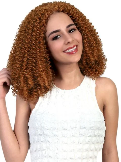 Synthetic braided wigs with a natural - looking textureMotown Tress PremierMix Remy Hair Touch Glamation BOUNCY YANKY CURL 22" Weave (GLB.BY22)