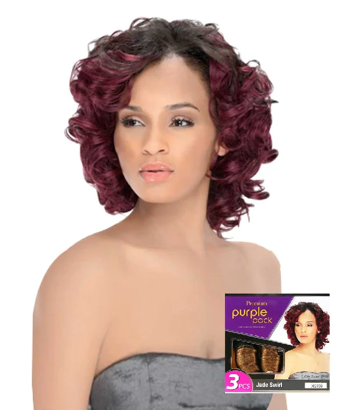 Box braided wigs with jumbo size for a bold lookOutre Purple Pack 3Pcs - Jade Swirl