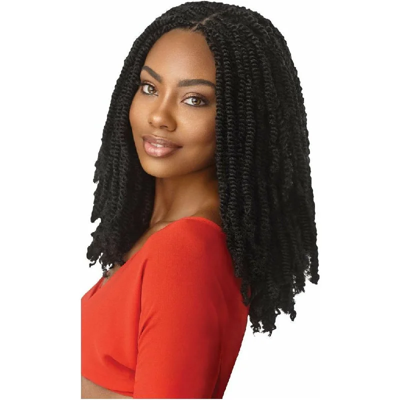 Micro braided wigs for a delicate and intricate styleOutre Synthetic X-Pression Twisted Up Braids – 2X Springy Afro Twist 12"