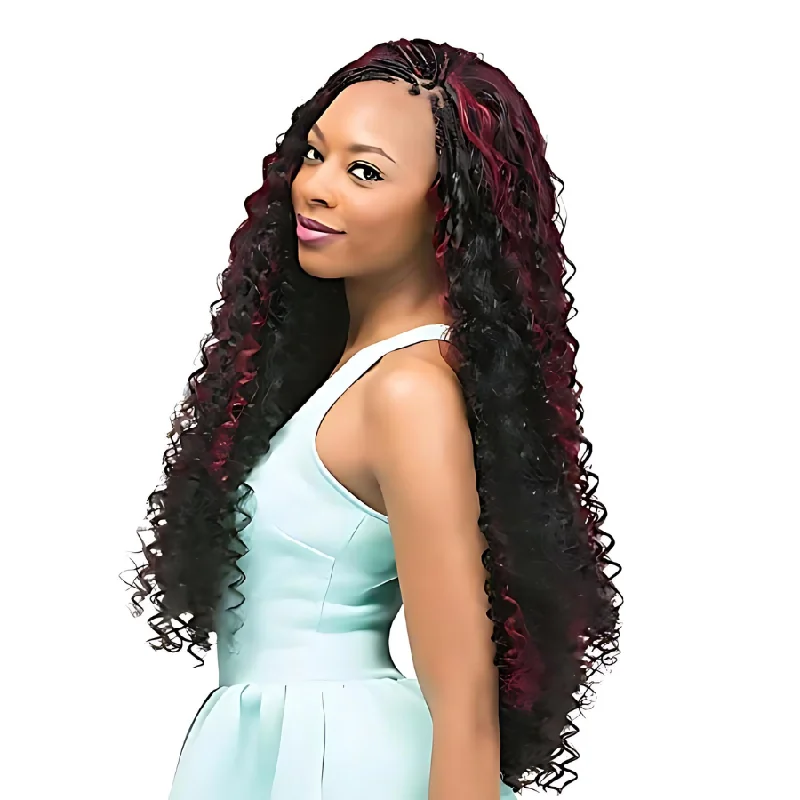 Braided wigs with a middle - part for a classic and elegant styleOutre X-Pression Braid – Bohemian 24"