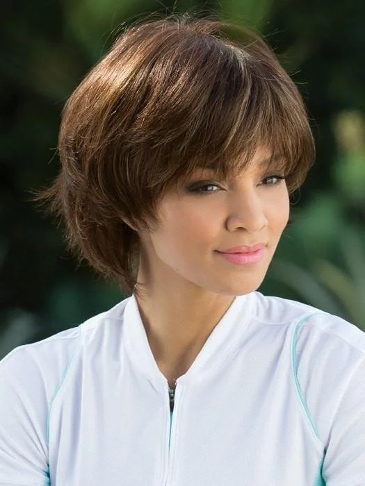 Adjustable - cap long - length wig for a comfortable fitRuby by Amore | Short Layered Wig | CLOSEOUT