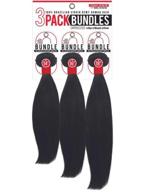 Long - length braided wigs for a glamorous and voluminous styleSeduction 100% Human Hair 3 Pack Bundle STRAIGHT" (SHS)