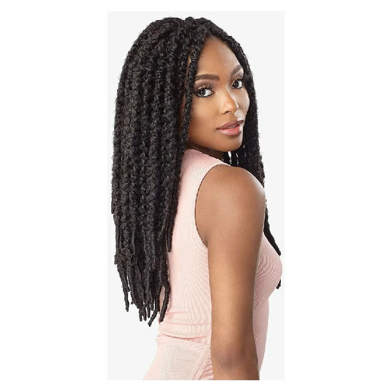 Braided wigs with a side - part for a flattering lookSensationnel Lulutress Crochet Braids - 2X Water Wave Locs 18"