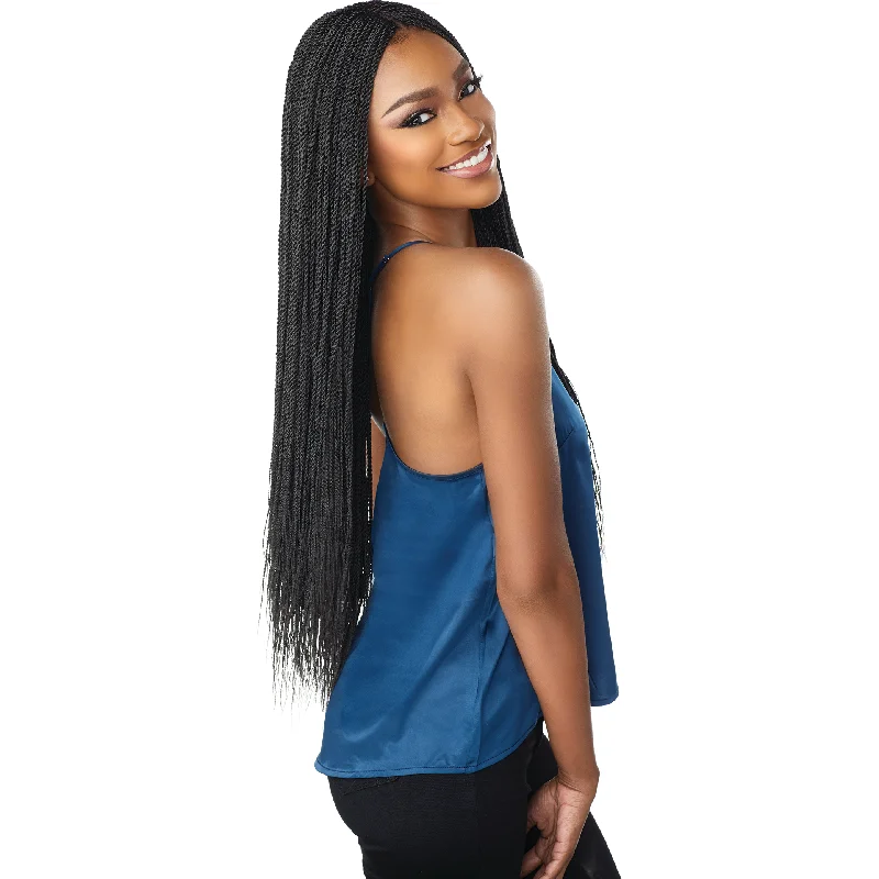 Braided wigs with a natural - looking scalp for a more realistic finishSensationnel Lulutress Synthetic Braids – 3X Micro Twist 24"