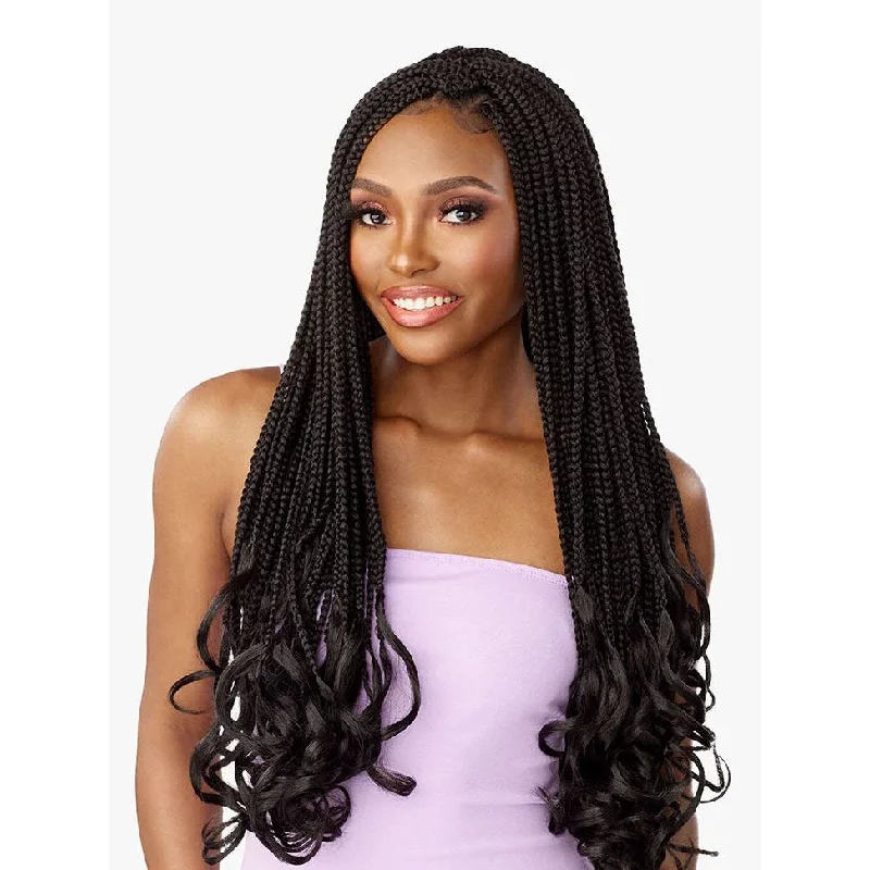 Micro braided wigs for a delicate and intricate styleSensationnel Lulutress Synthetic Pre-Looped Braids – 3X Box French Curl 24"