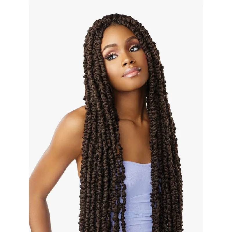 Child - friendly braided wigs with a soft and gentle feelSensationnel Lulutress Synthetic Pre-Looped Braids – 3X Passion Twist 36"