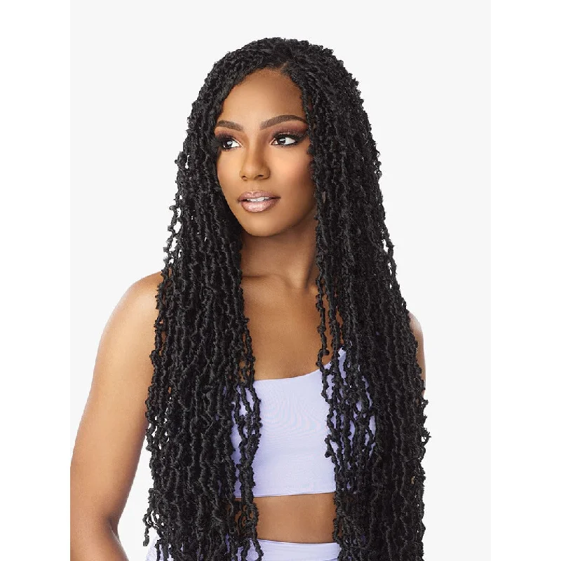 Human hair braided wigs for a luxurious feelSensationnel Lulutress Synthetic Pre-Looped Crochet Braids - 3X Twisted Distressed Locs 26"